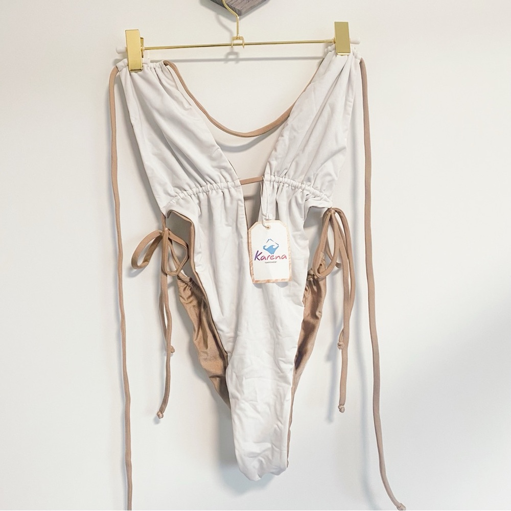 NWT Karena Swimwear reversible one-piece